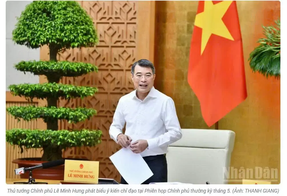 THỦ TƯỚNG LÊ MINH HƯNG CHỦ TRÌ PHIÊN HỌP CHÍNH PHỦ THƯỜNG KỲ THÁNG 5: QUYẾT LIỆT THÚC ĐẨY TĂNG TRƯỞNG, ĐỔI MỚI VÀ CHUYỂN ĐỔI SỐ