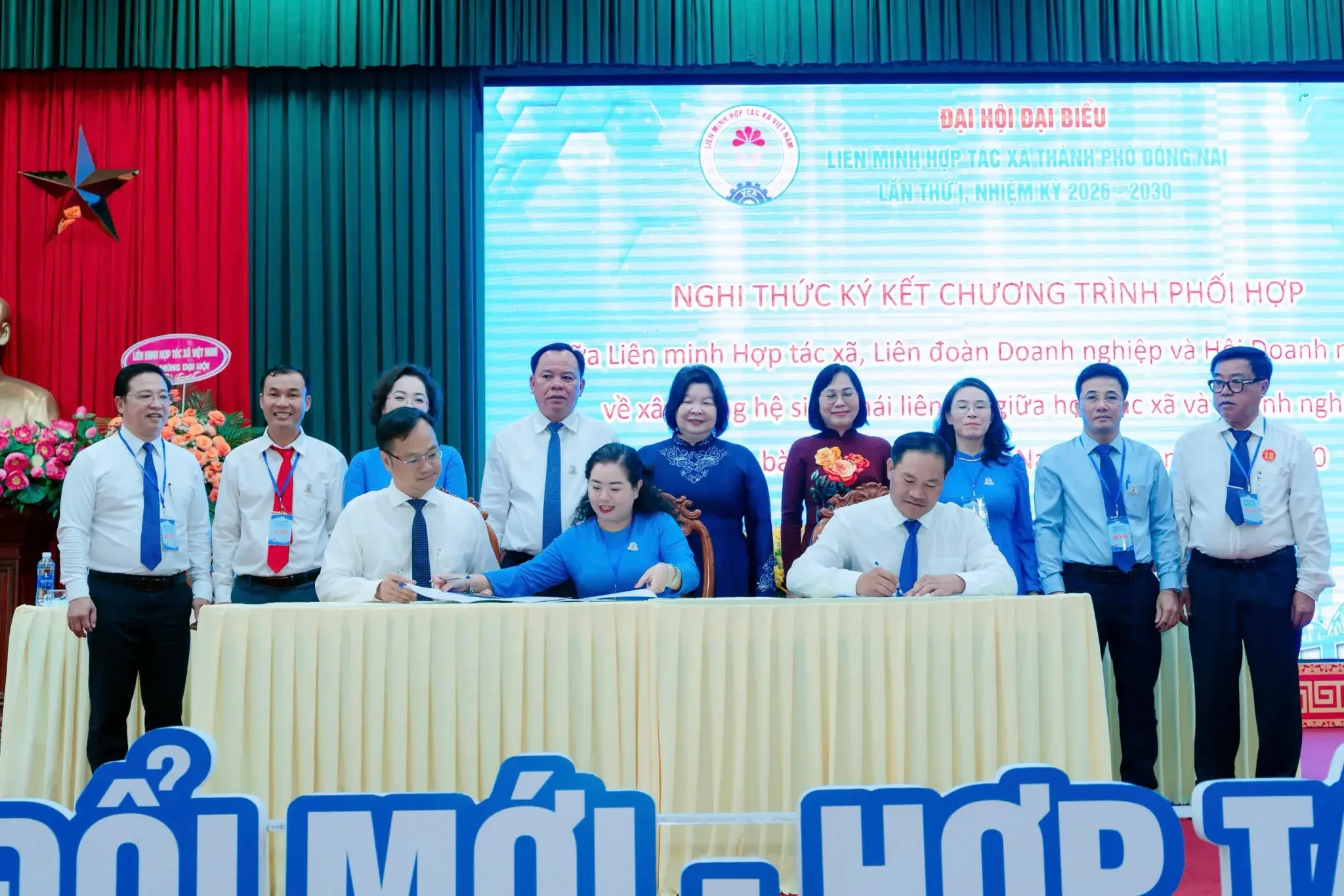 LIÊN ĐOÀN DOANH NGHIỆP THÀNH PHỐ ĐỒNG NAI KÝ KẾT CHƯƠNG TRÌNH PHỐI HỢP VỚI LIÊN MINH HỢP TÁC XÃ THÀNH PHỐ ĐỒNG NAI